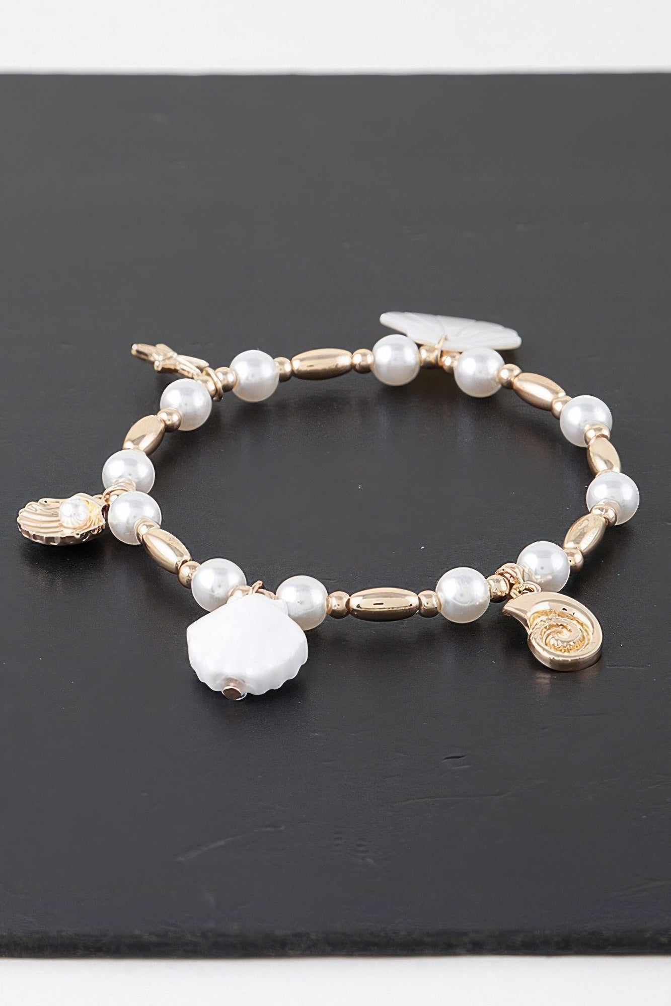 Under The Sea Pearl Charm Bracelet