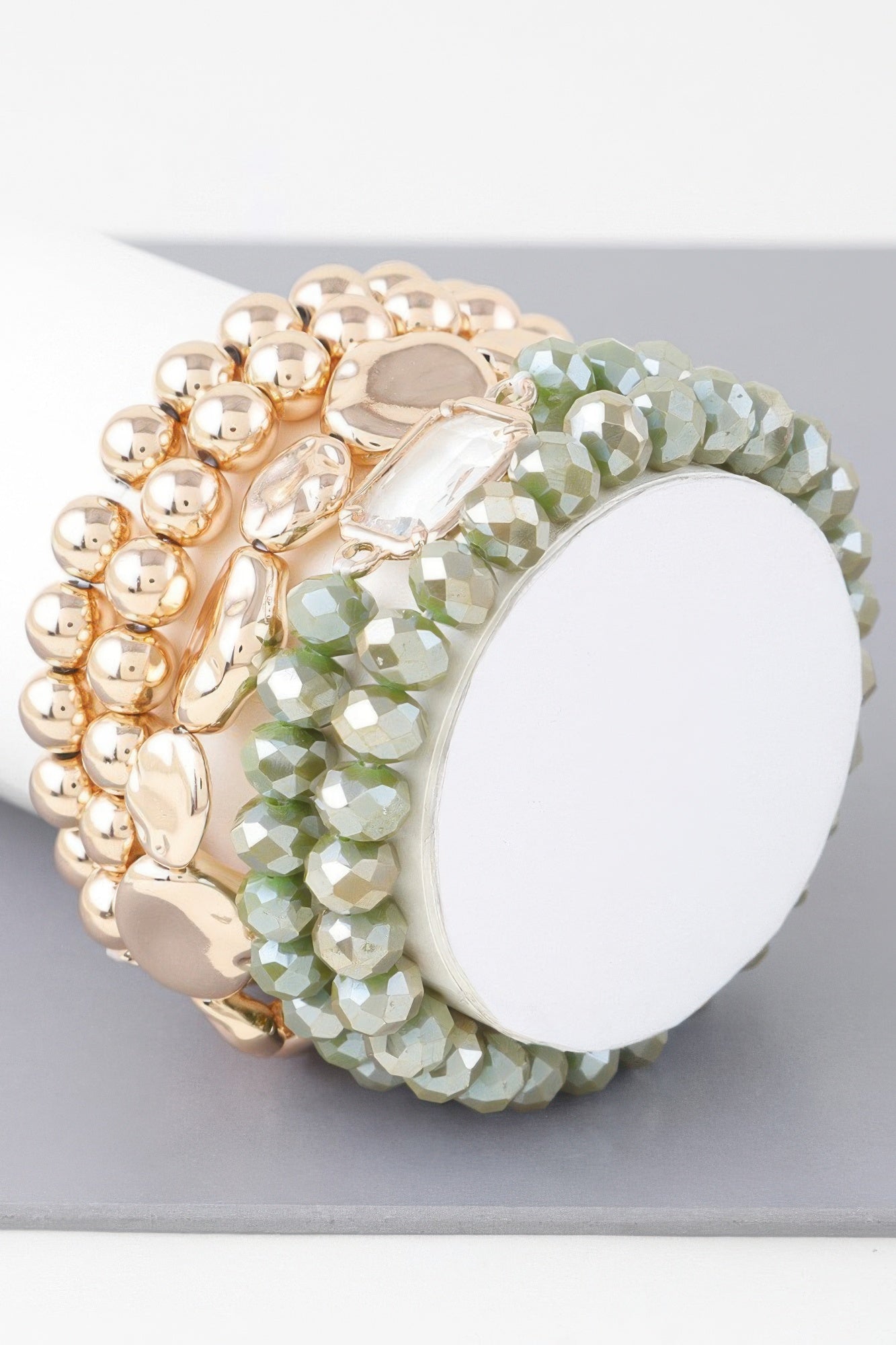 Multicolor Crystal Beaded Bracelet