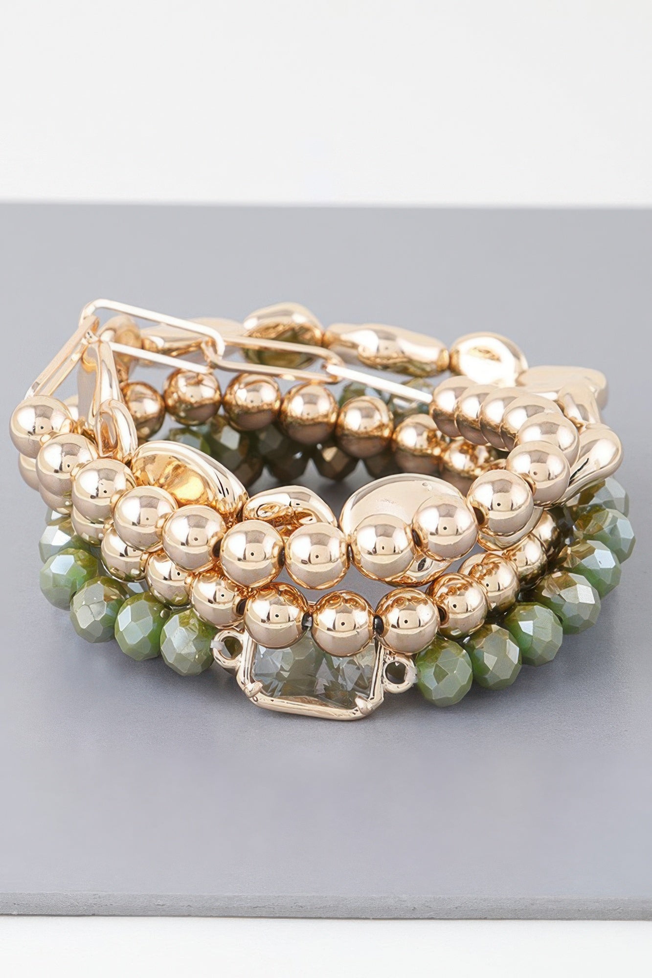 Multicolor Crystal Beaded Bracelet