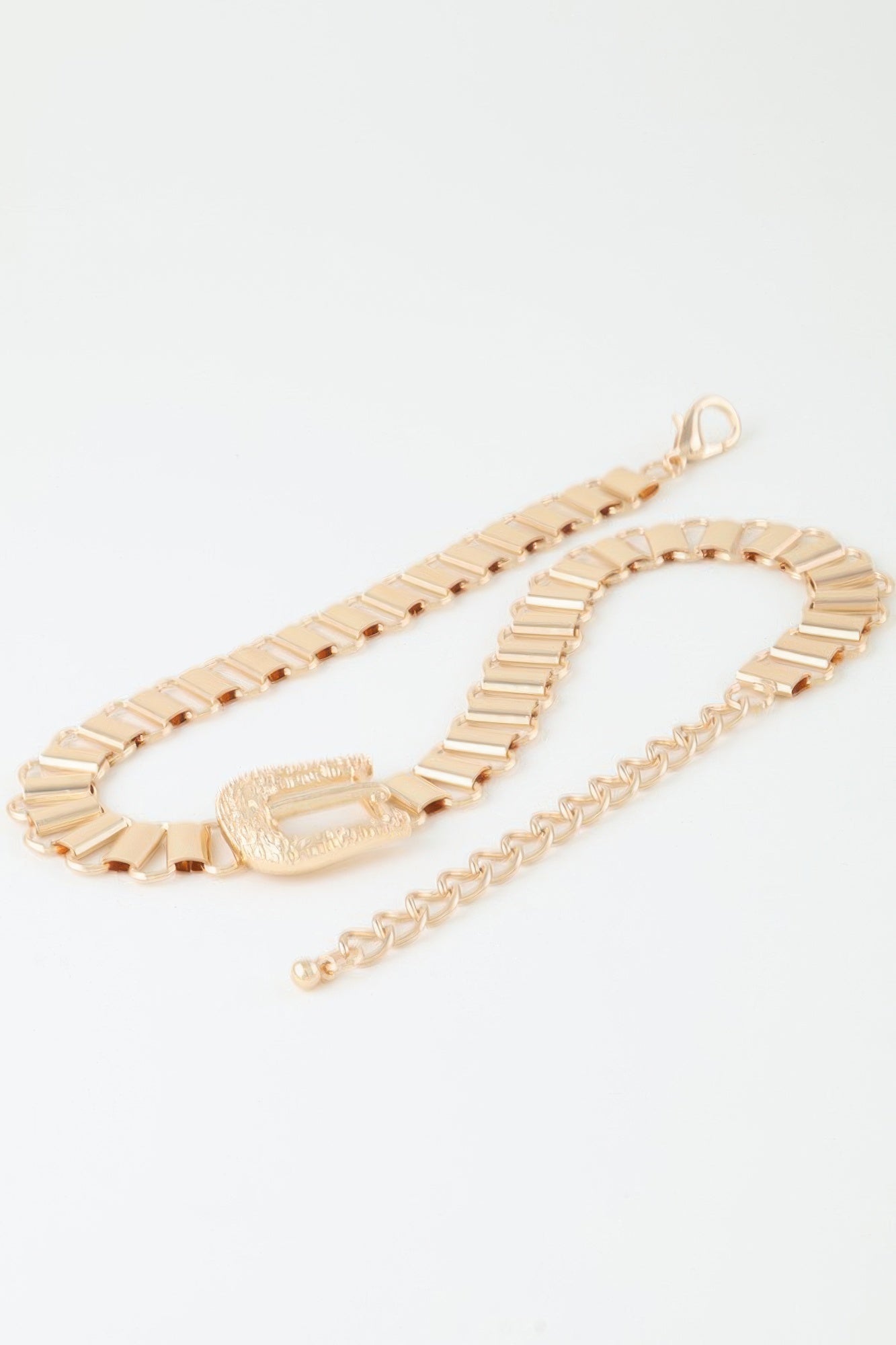 Vintage Buckle Belt Necklace