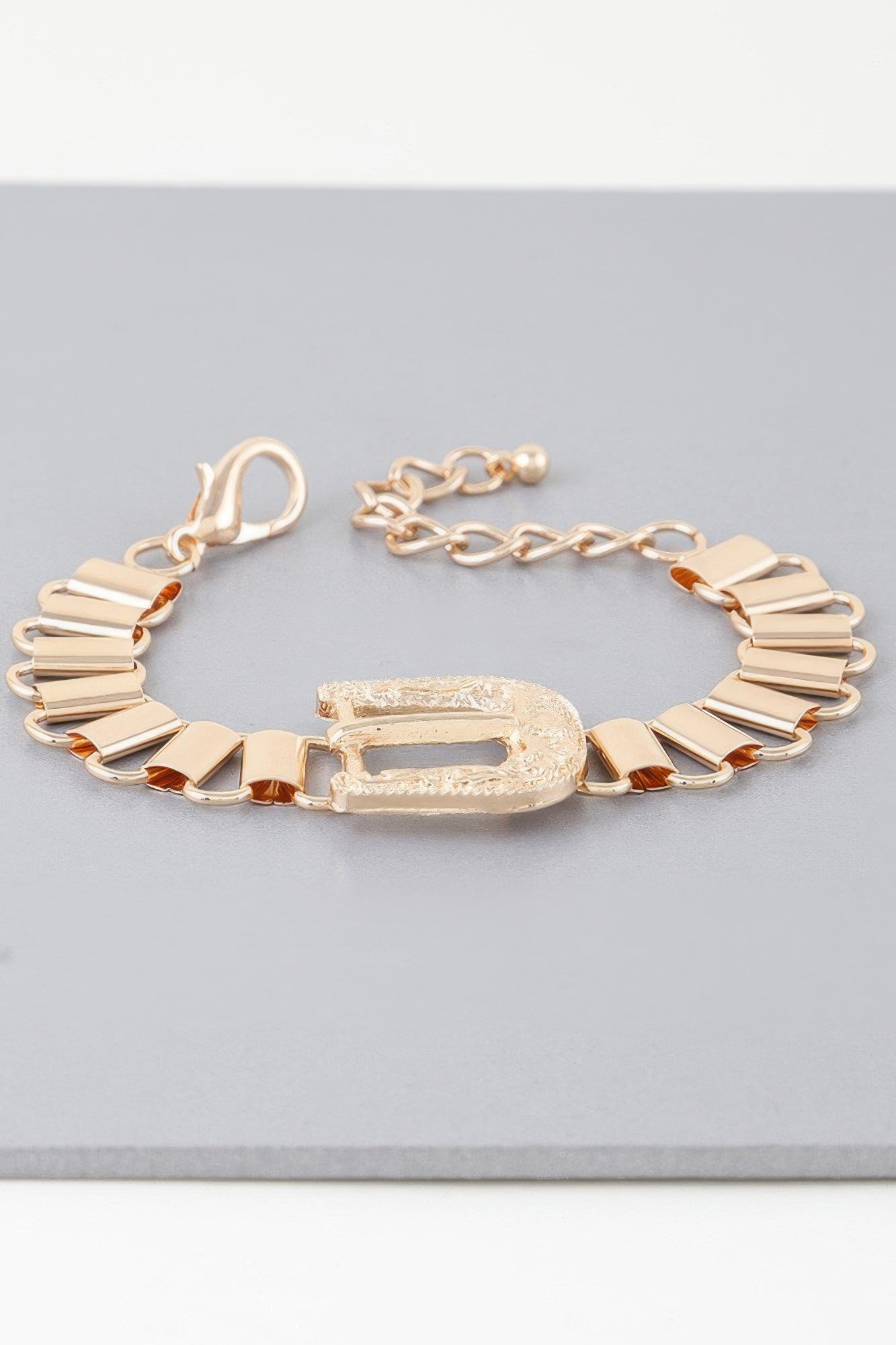 Statement Buckle Belt Bracelet