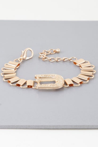 Statement Buckle Belt Bracelet