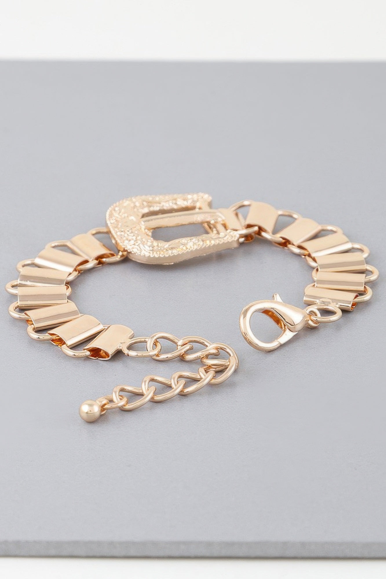 Statement Buckle Belt Bracelet