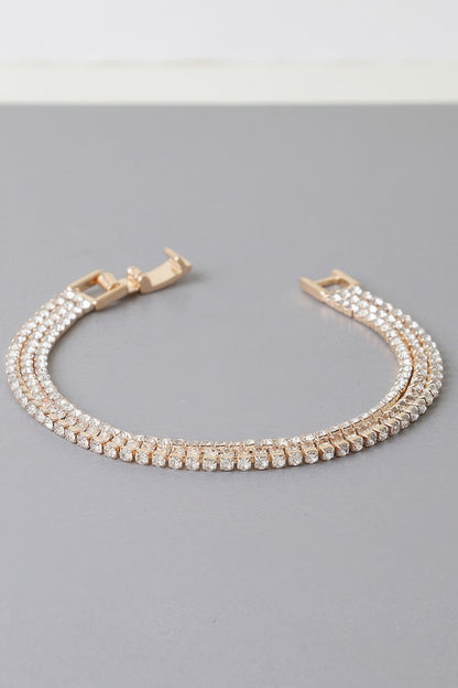 Triple Cubic Jewel Bracelet