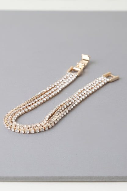 Triple Cubic Jewel Bracelet