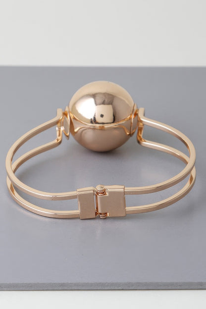Statement Sphere Cuff Bracelet