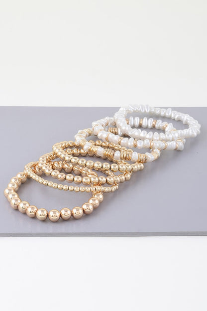 Multi Pearl Beaded Bracelet