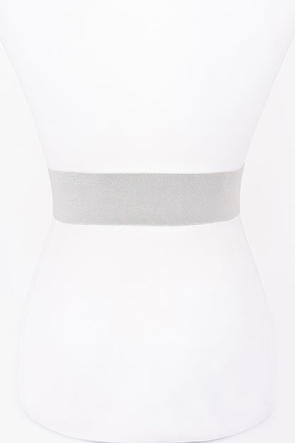 Pearl Metal Buckle Elastic Belt