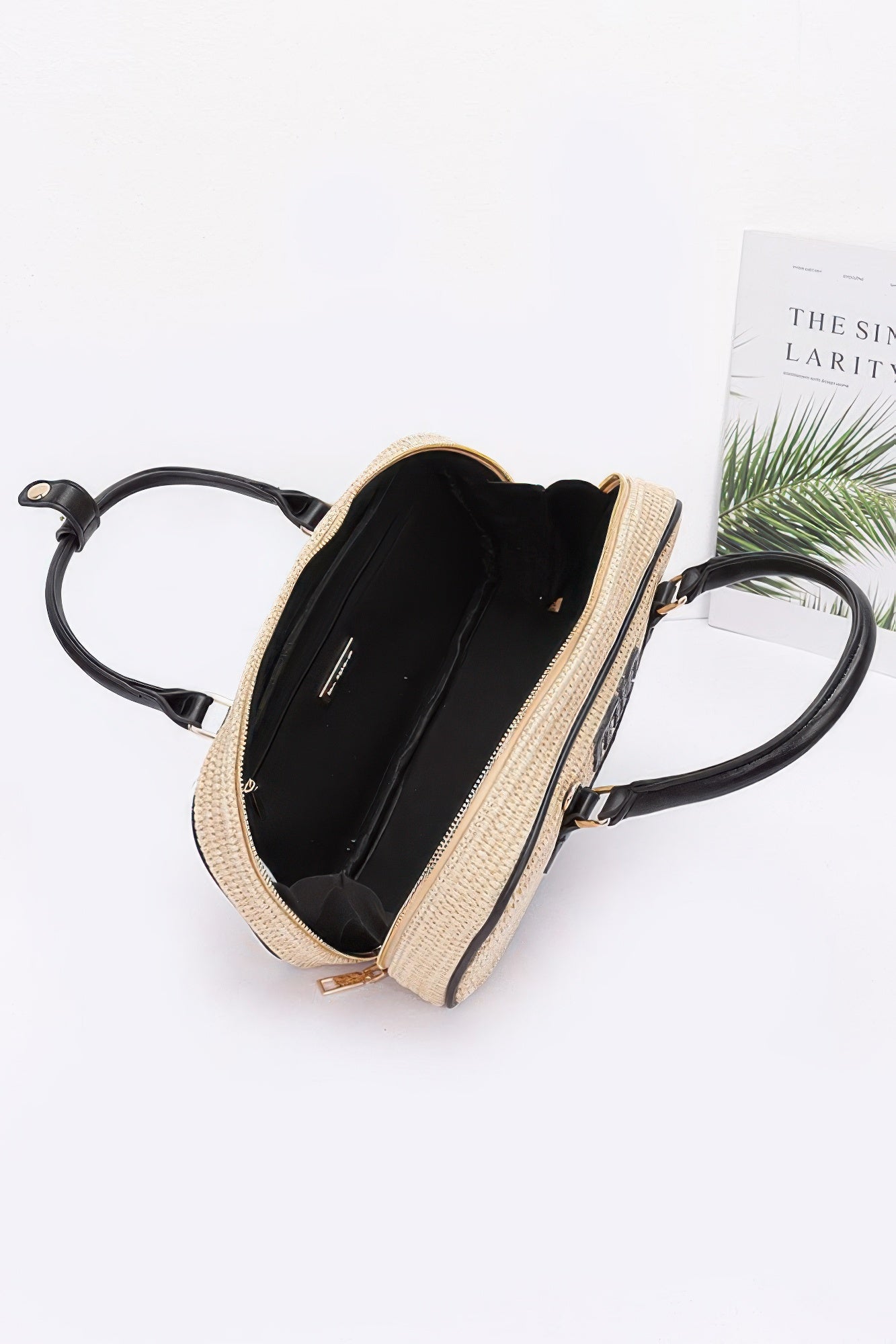 Faux Straw Handbag