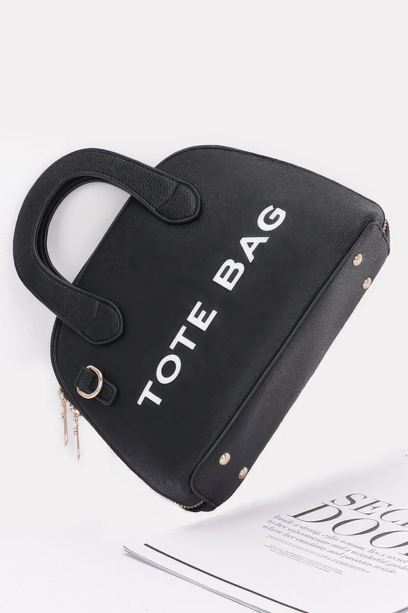 Faux Leather Tote Bag