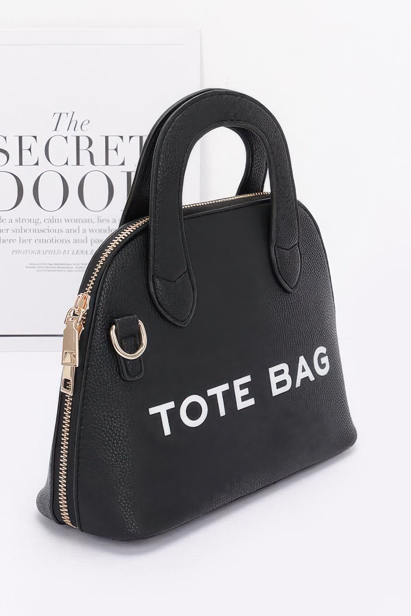 Faux Leather Tote Bag