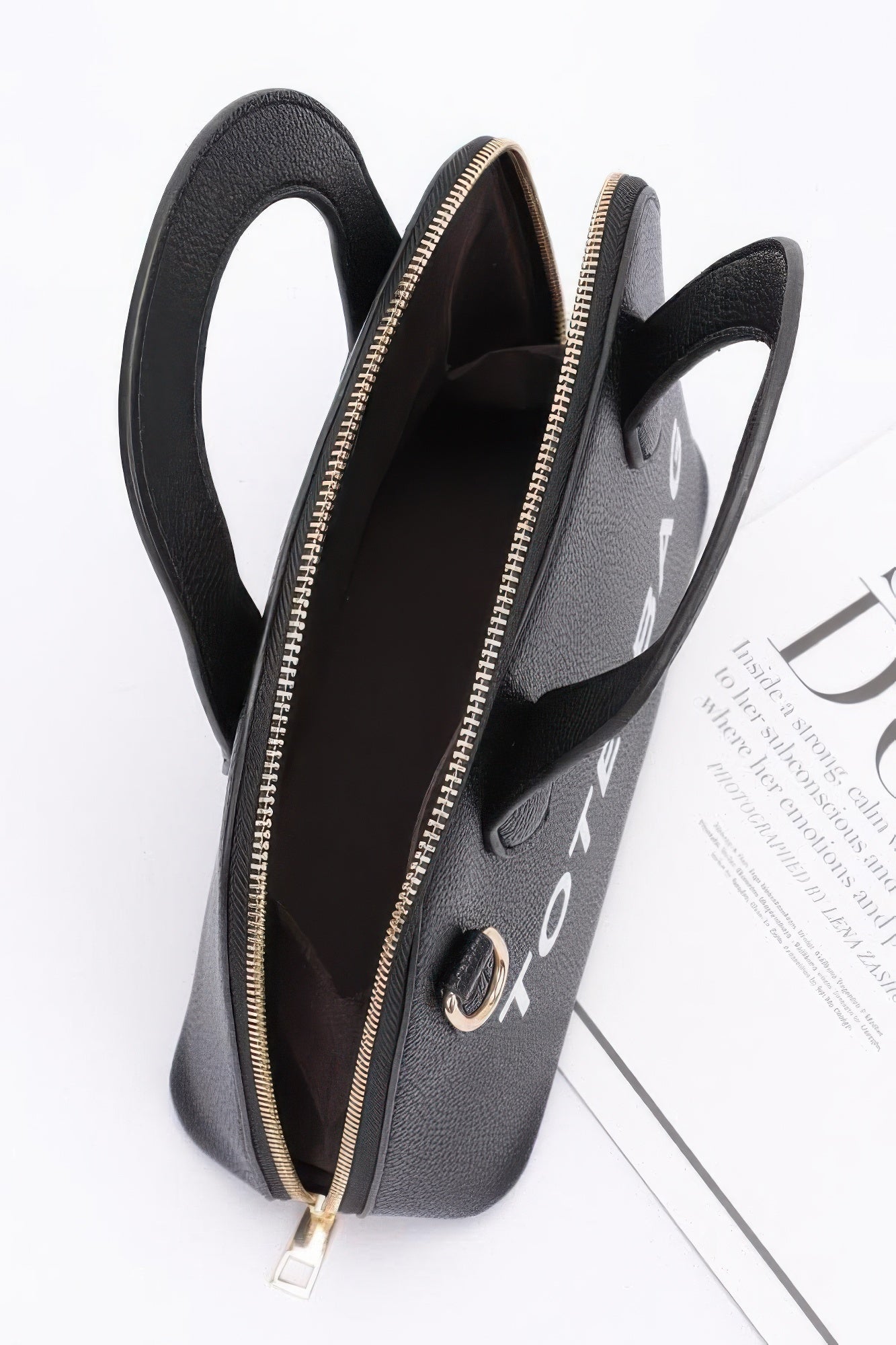 Faux Leather Tote Bag