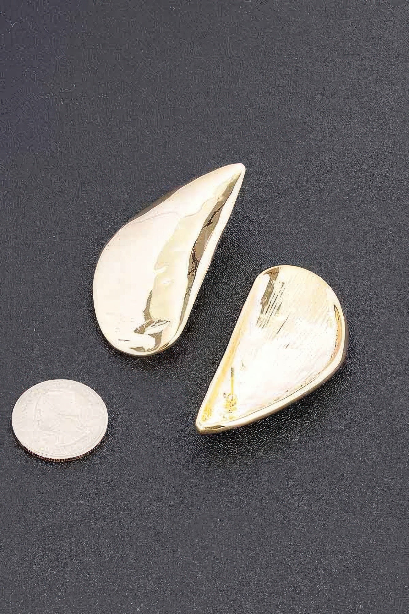 Hammered Metal Earring