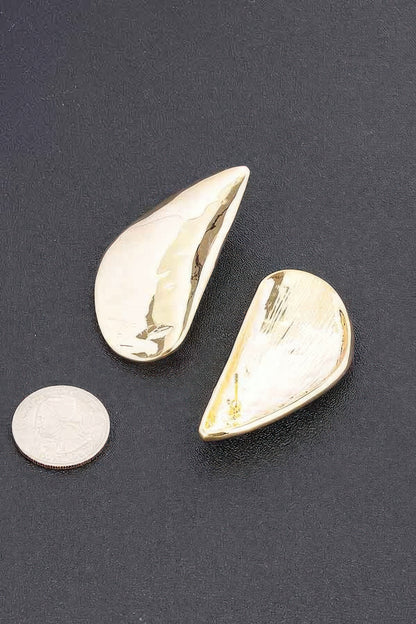 Hammered Metal Earring