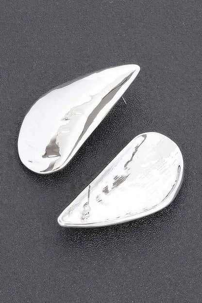 Hammered Metal Earring