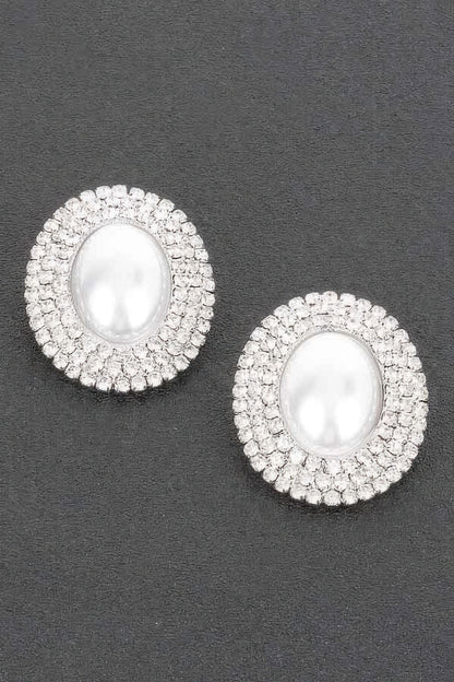 Faux Pearl Stud Earring