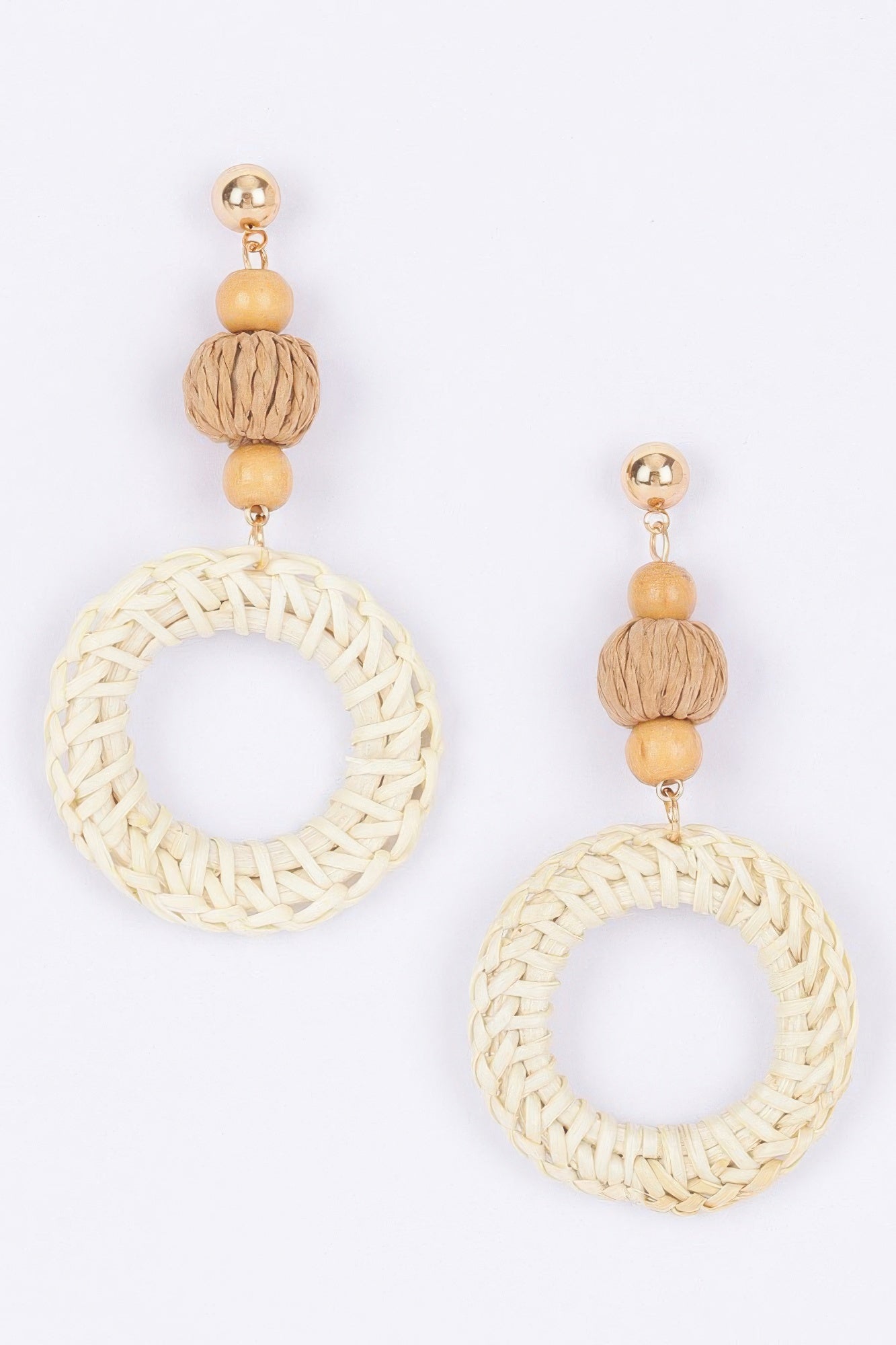 Round Bamboo Earring