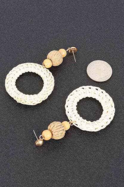 Round Bamboo Earring