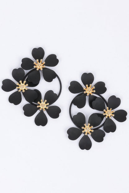 Metal Color Painted Earring
