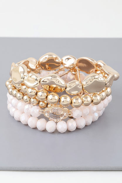 Multi Frosty Bead Bracelet