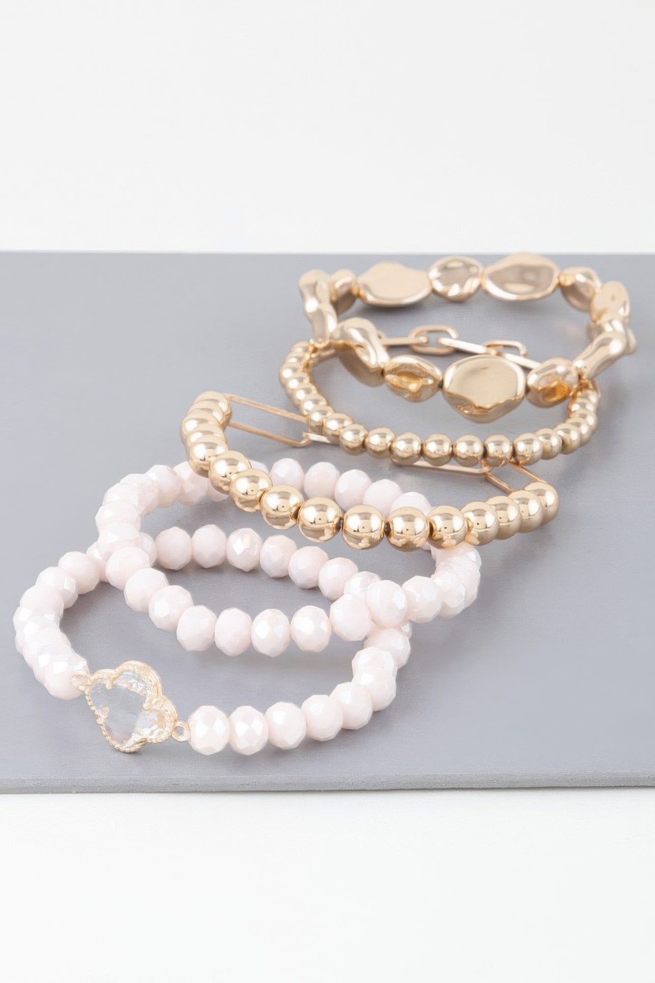 Multi Frosty Bead Bracelet
