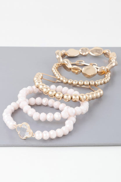 Multi Frosty Bead Bracelet