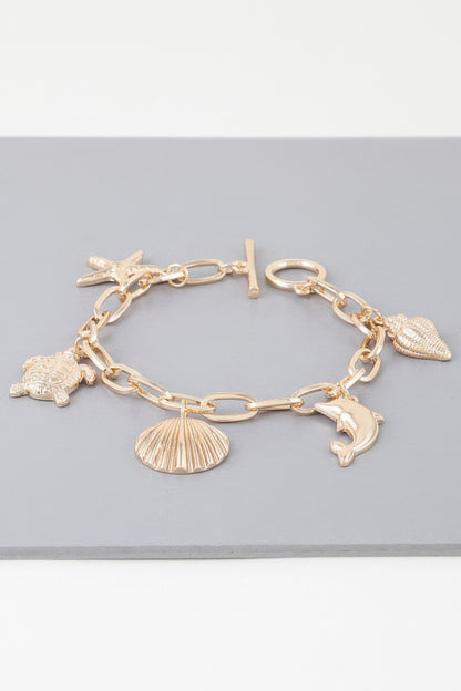 Dolphin In The Sea Chain Bracelet