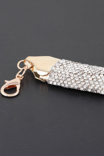 Wide Bejeweled Statement Necklace