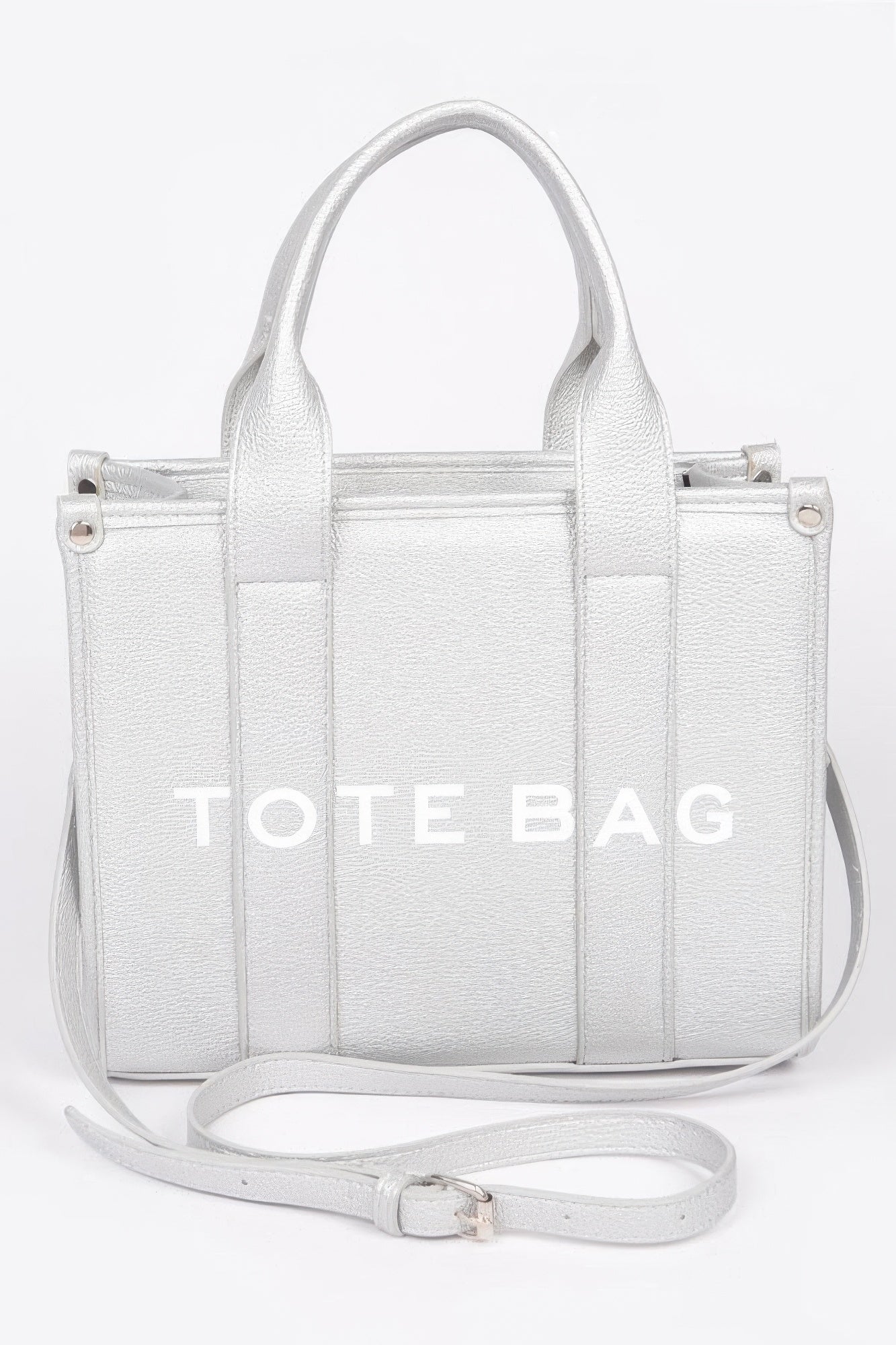 Faux Leather Small Tote Bag