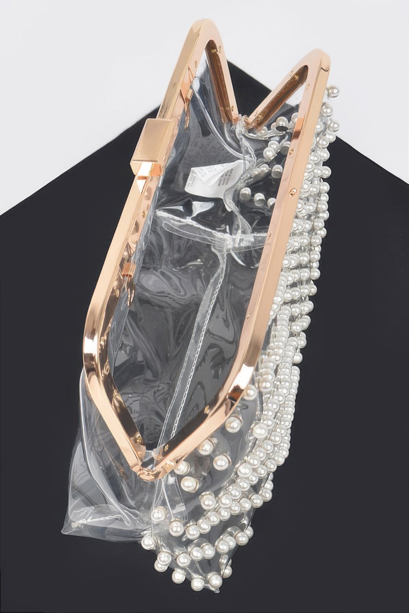Stone Studded Transparent Clutch