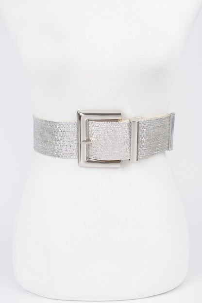 Clear Pvc Metal Buckle Belt