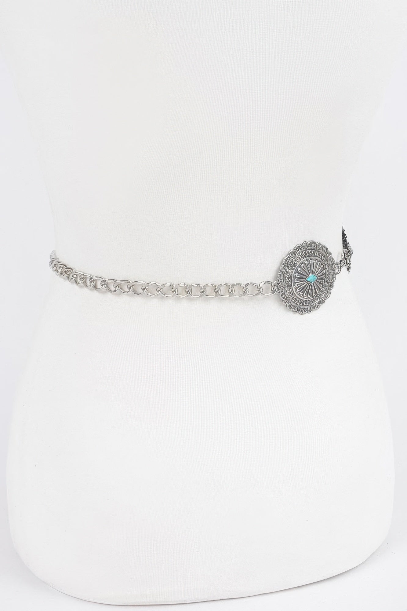 Western Style Metal Chain Belt