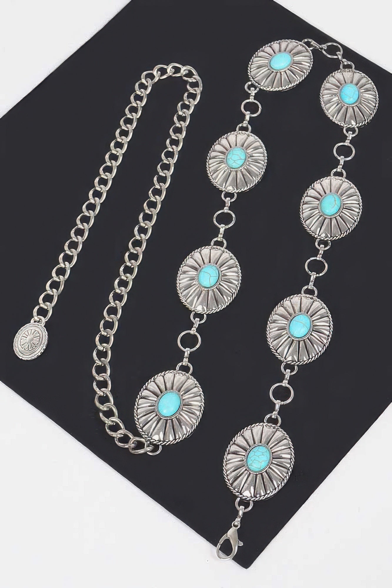 Western Style Metal Chain Belt