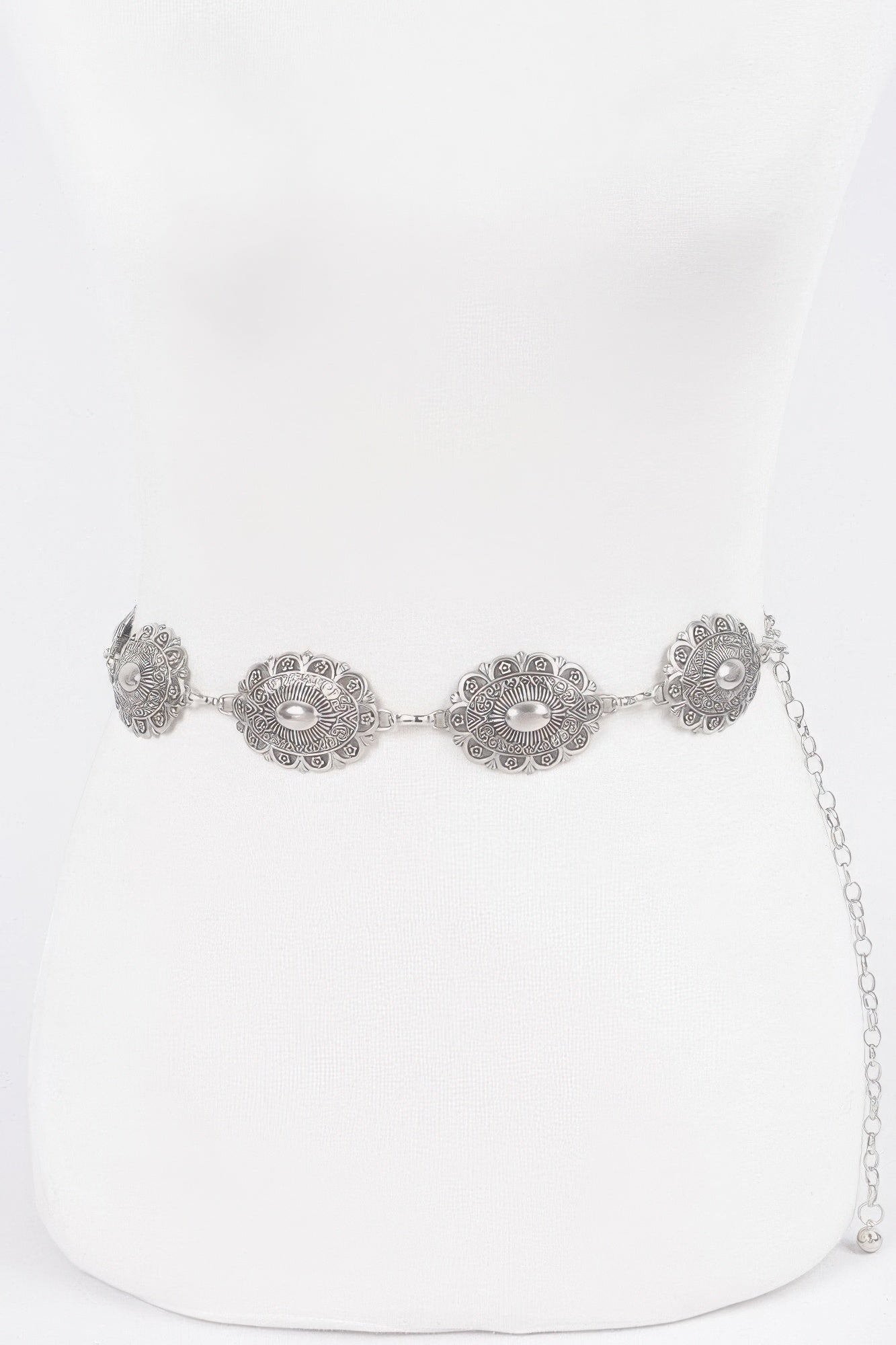 Western Style Metal Chain Belt