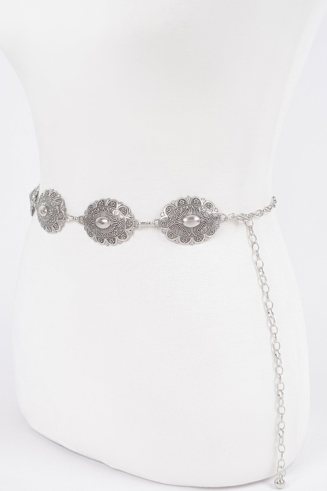 Western Style Metal Chain Belt