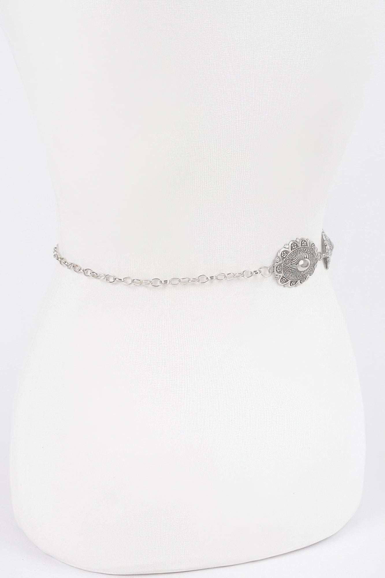 Western Style Metal Chain Belt