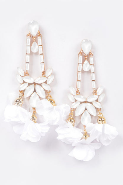 Flower Rhinestone Earring