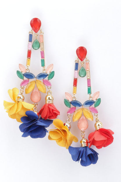 Flower Rhinestone Earring
