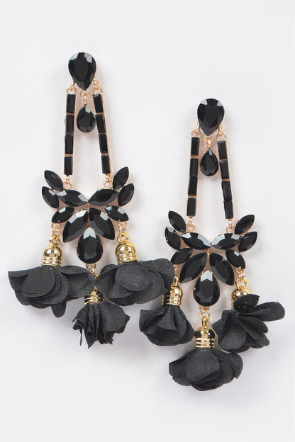 Flower Rhinestone Earring