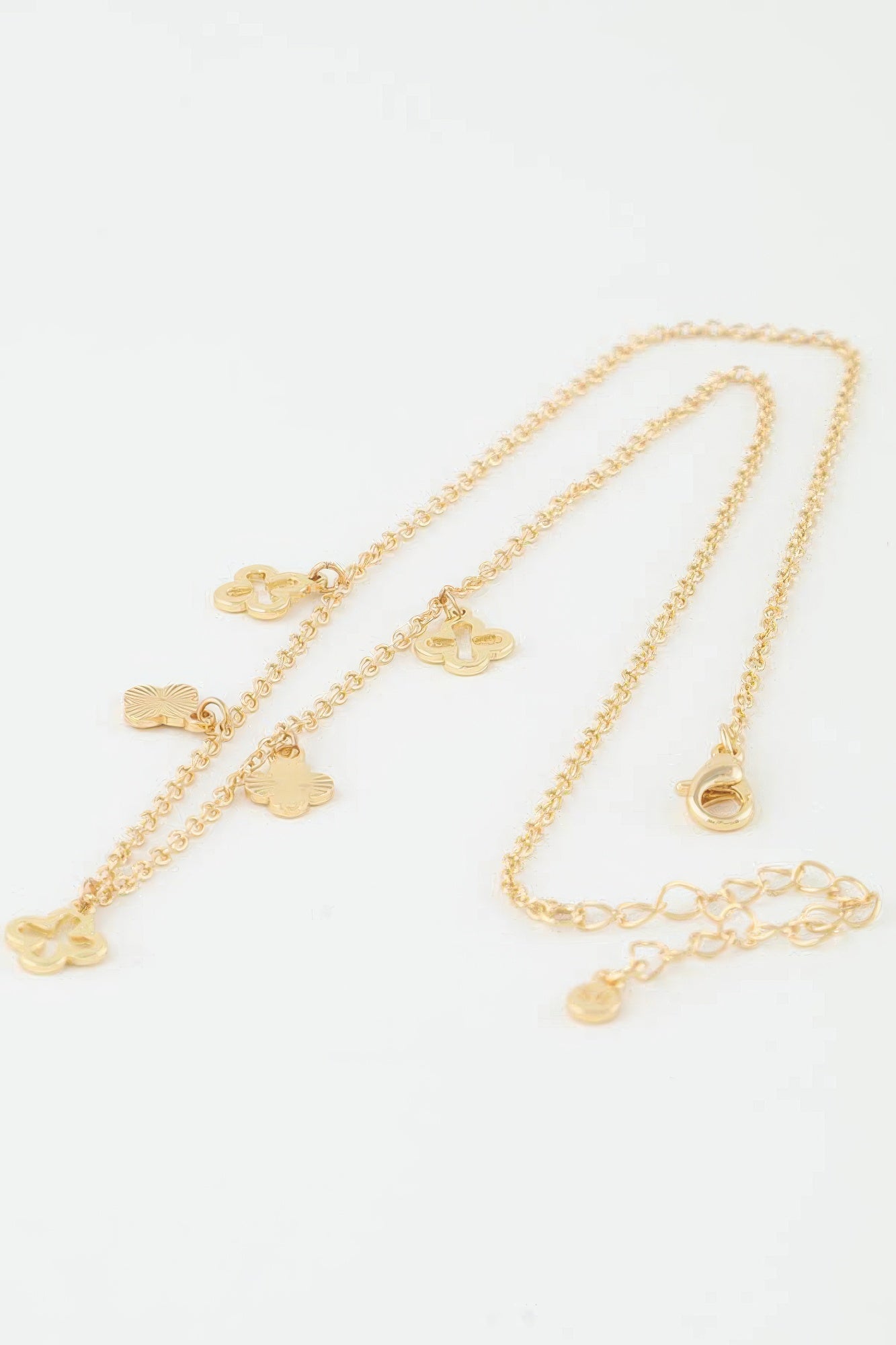 Triple Clover Charm Necklace