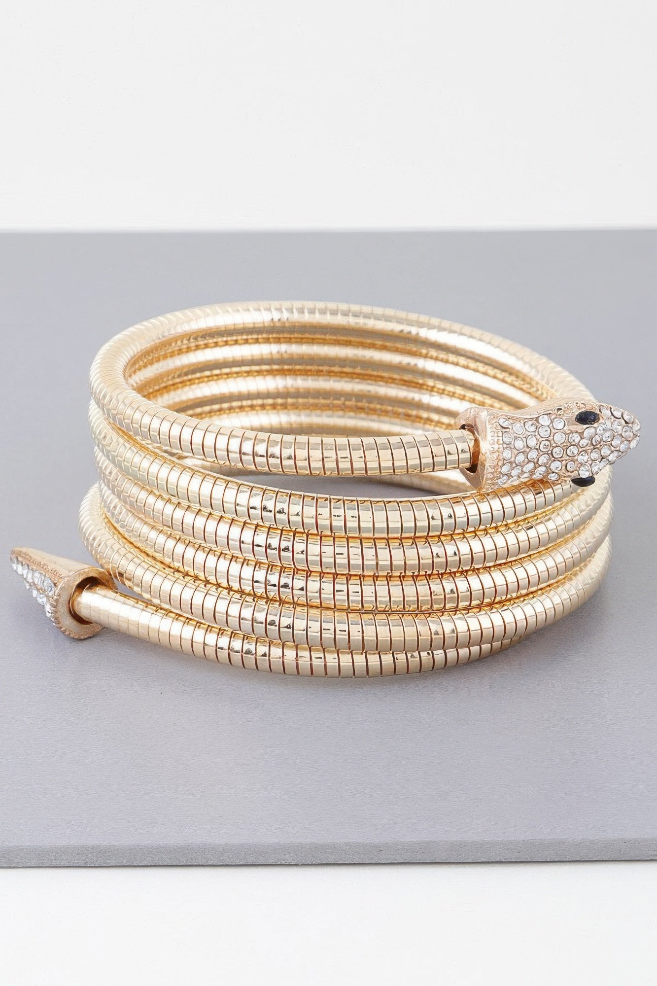 Coiled Bejeweled Snake Bracelet