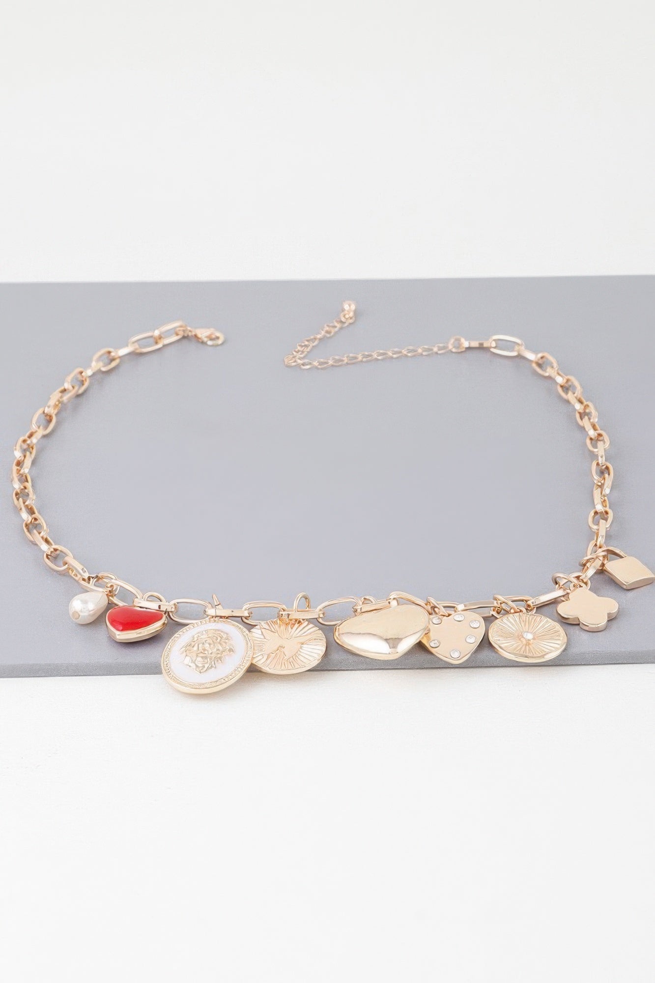 Multiple Dainty Charm Necklace