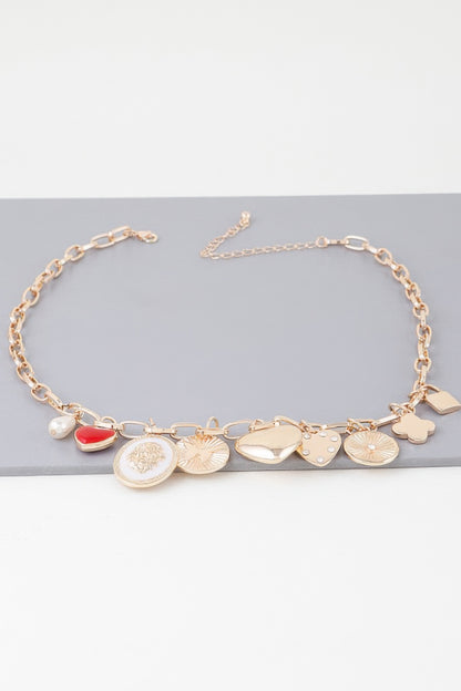 Multiple Dainty Charm Necklace
