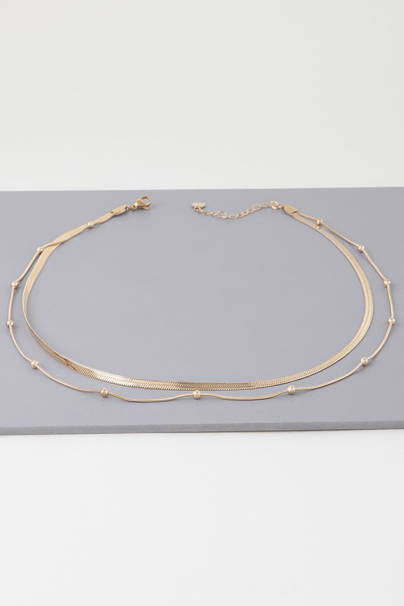 Two Layer Beaded Necklace