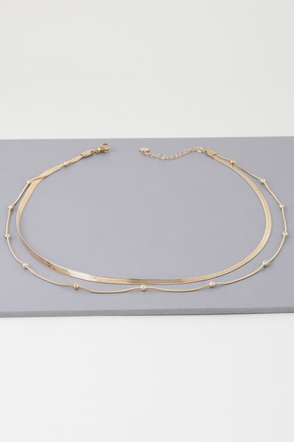 Two Layer Beaded Necklace