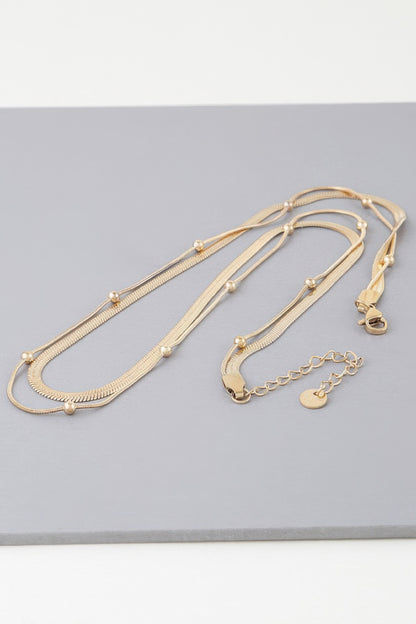 Two Layer Beaded Necklace