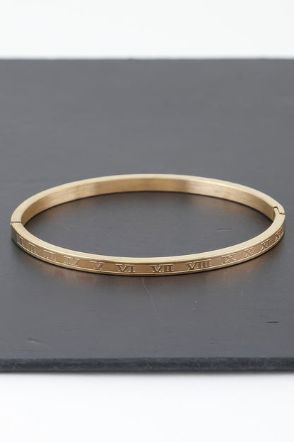 Thin Roman Numeral Bracelet