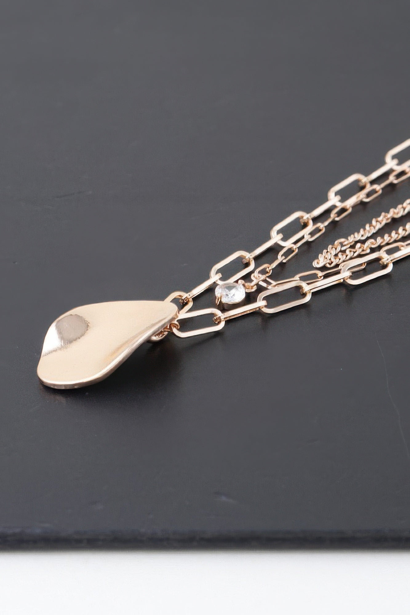 Metal Pendant Multilayer Necklace