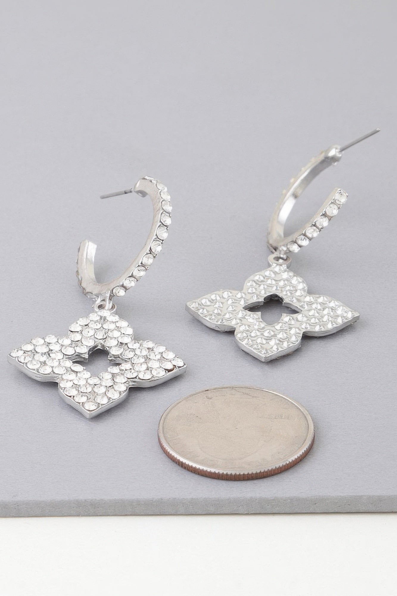 Bejeweled Flower Earrings