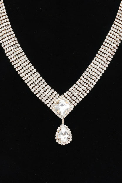 Rhinestone Necklace Set
